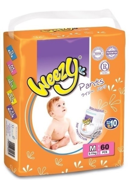 Weezy  M60pcs Jumbo Pack Weezy Diapers Baby Care   Wholesaler, Supplier, Supply, Supplies | J.B. Cip Sen Trading Sdn Bhd