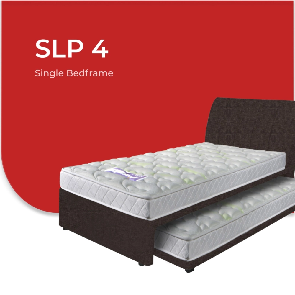 Goodnite SLP 4 Bedframe (Single or Super Single Top + Single Size Bottom Wooden Pull Out Multi Divan)