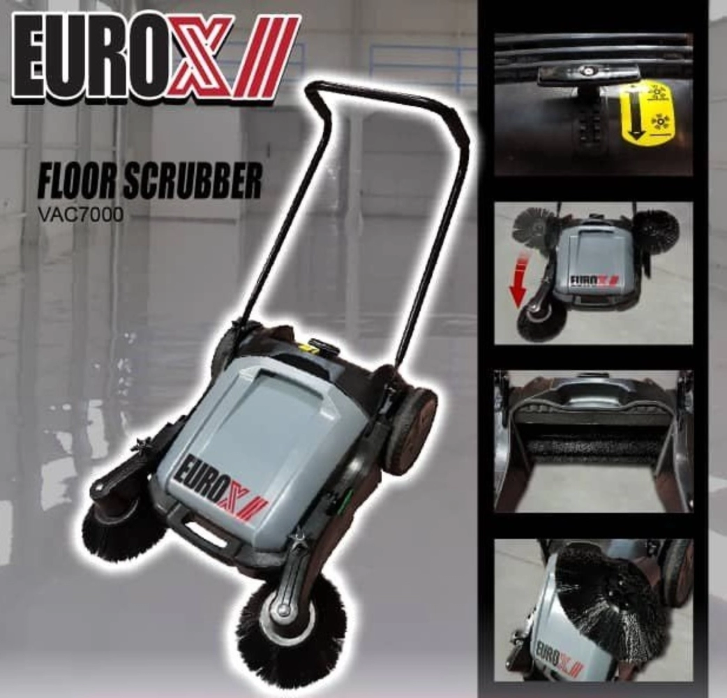 EuroX VAC7000 Manual Floor Scrubber / Sweeping Machine  