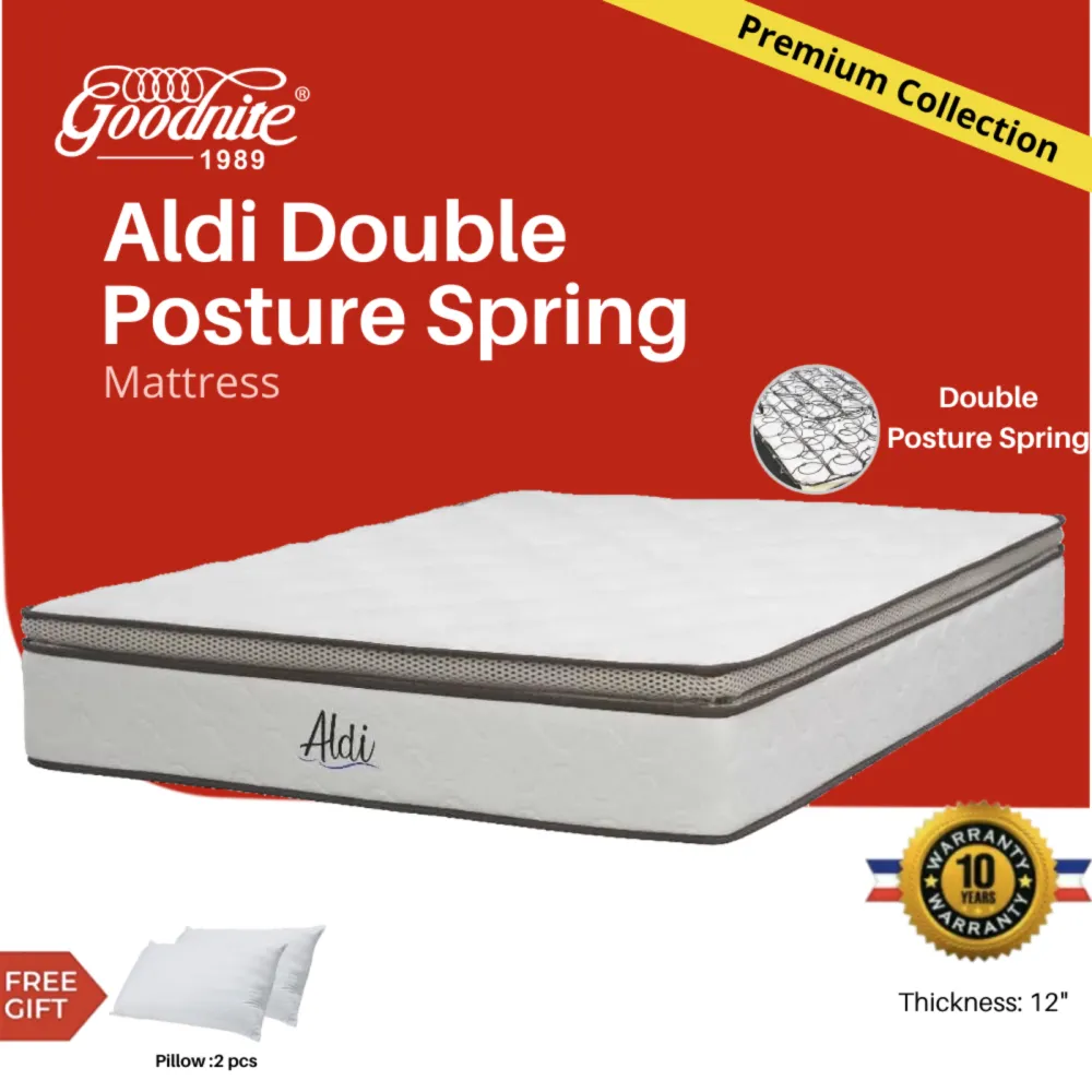 Goodnite Aldi 12" Double Posture Spring Eurotop Mattress