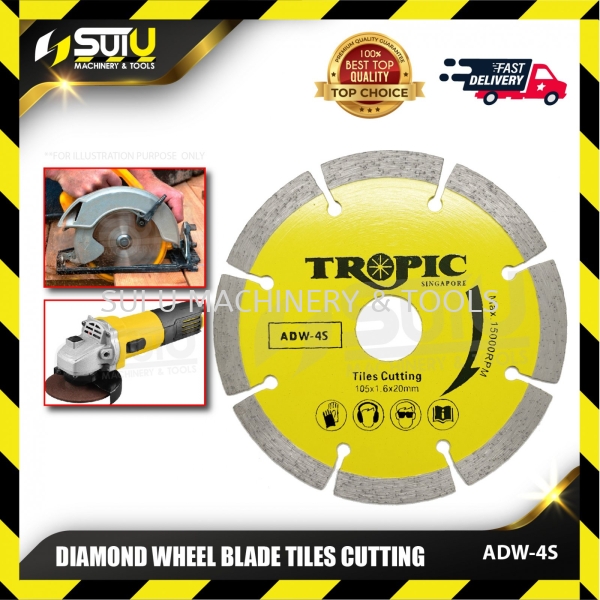 TROPIC ADW-4S / ADW4S 4" Diamond Wheel Blade for Tiles Cutting Saw Blades  Accessories Kuala Lumpur (KL), Malaysia, Selangor, Setapak Supplier, Suppliers, Supply, Supplies | Sui U Machinery & Tools (M) Sdn Bhd