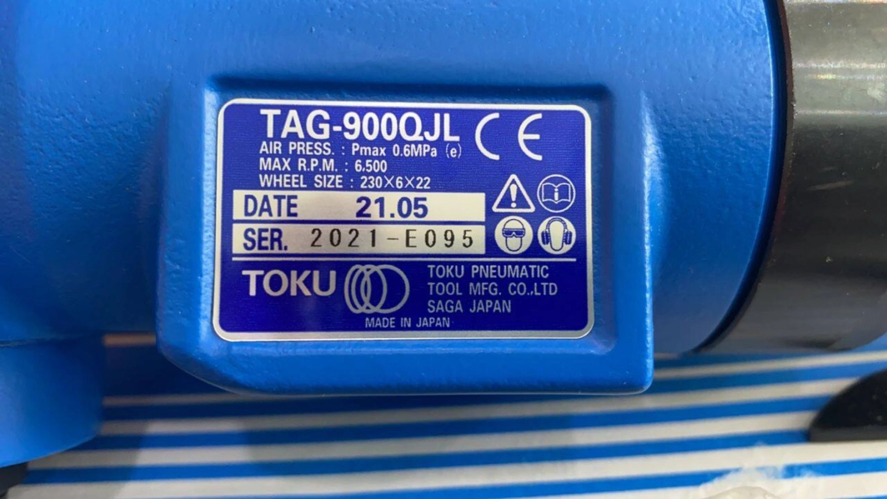 TOKU TAG900QJL 9" AIR GRINDER (MADE IN JAPAN)