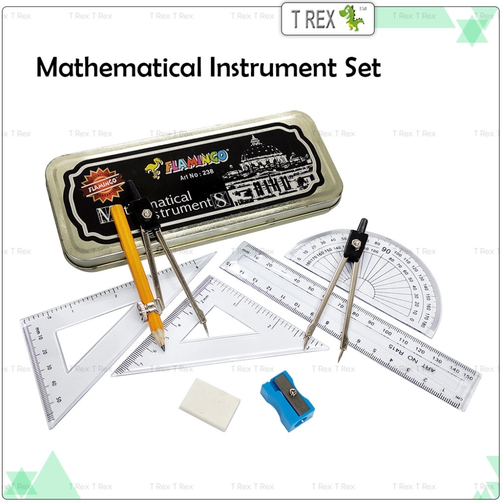 Flamingo Mathematical Instrument Set