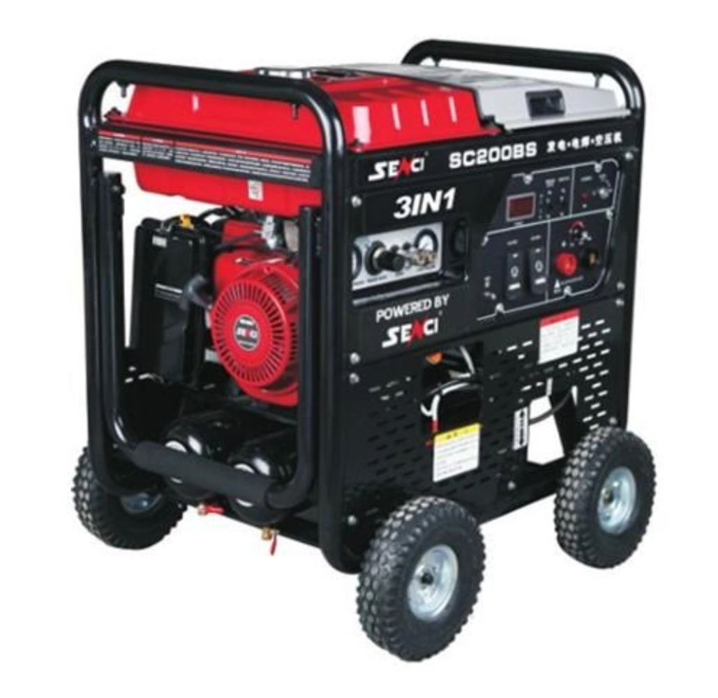 SENCI SC200BS 3 IN 1 WELDER GENERATOR C/W COMPRESSOR (PETROL/BATTERY START)