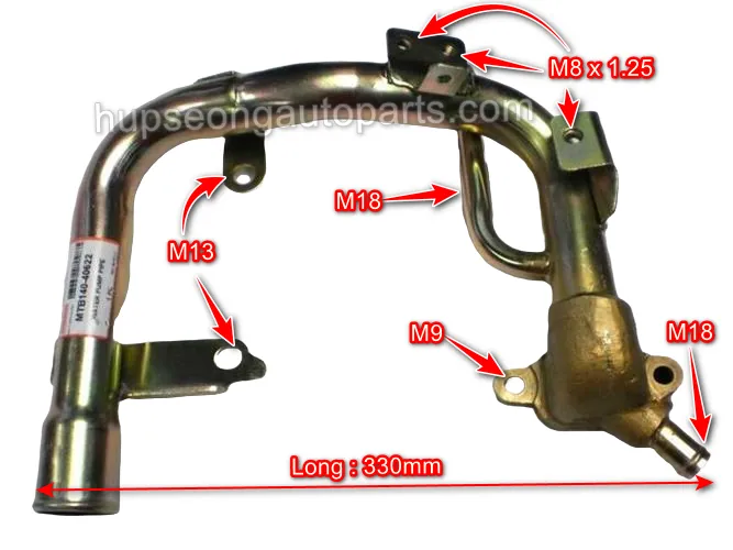 89706-36390 HICOM 4JB1 WATER PUMP PIPE (WPP-MTB140-622)