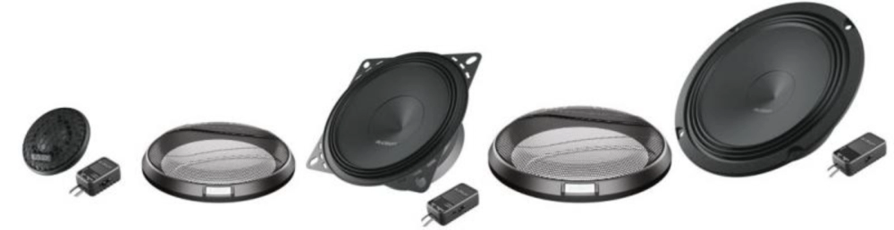  Audison APK 165 Ω2 Prima Series 6.5 2-Way Component Speaker  Set; AP 1 + AP 6.5 2Ω + Grilles : Electronics