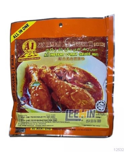 A1 Kari Meat (Packet Oren) 230gm A1 肉类咖哩酱料  Instant Curry Sauce  [12532 12533 13685]