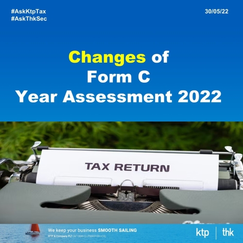 Changes of Form C Year Assessment 2022