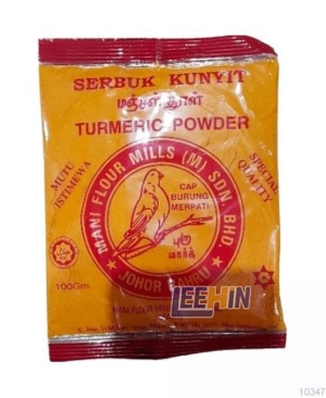 Kunyit Burung 100gm x10  Turmeric Powder  [10347 10348 10349]