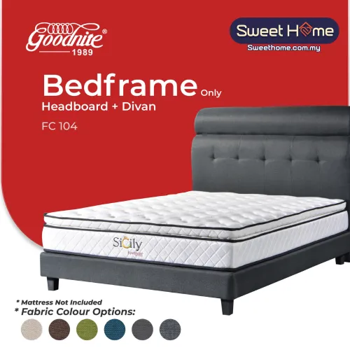 Goodnite FC104 Bedframe (Single/ Super Single/ Queen/ King)