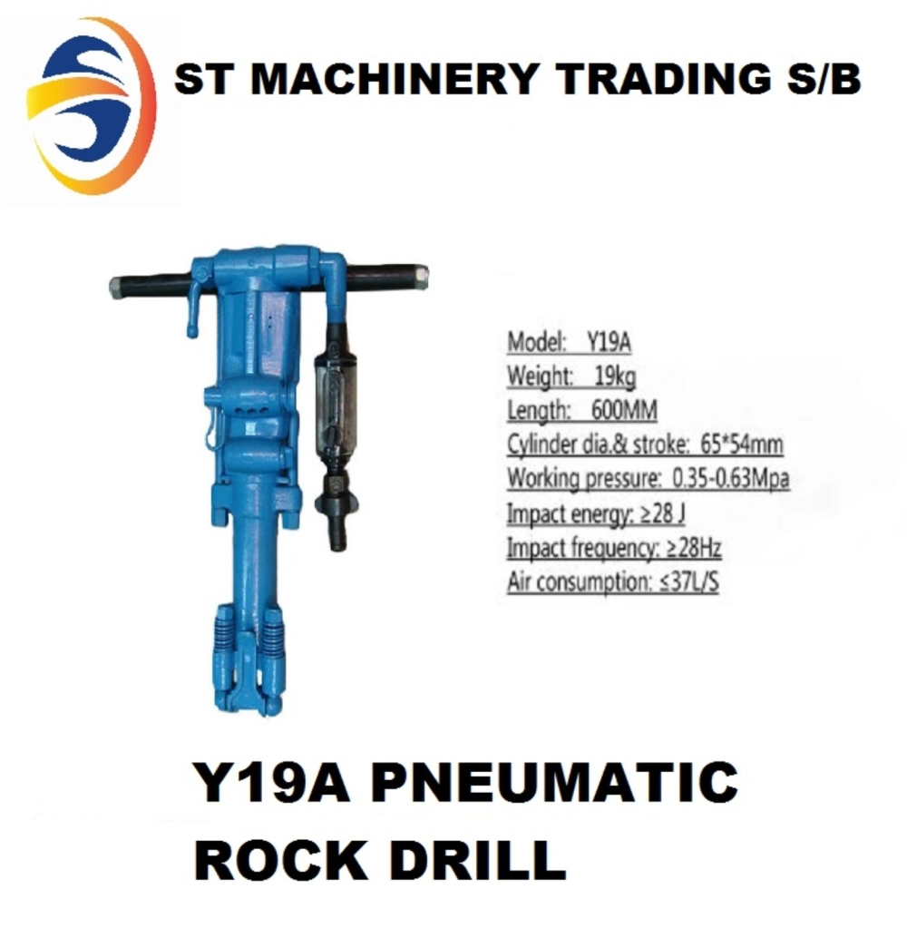 CHINA Y19A PNEUMATIC HANDHELD ROCK DRILL - 19KG