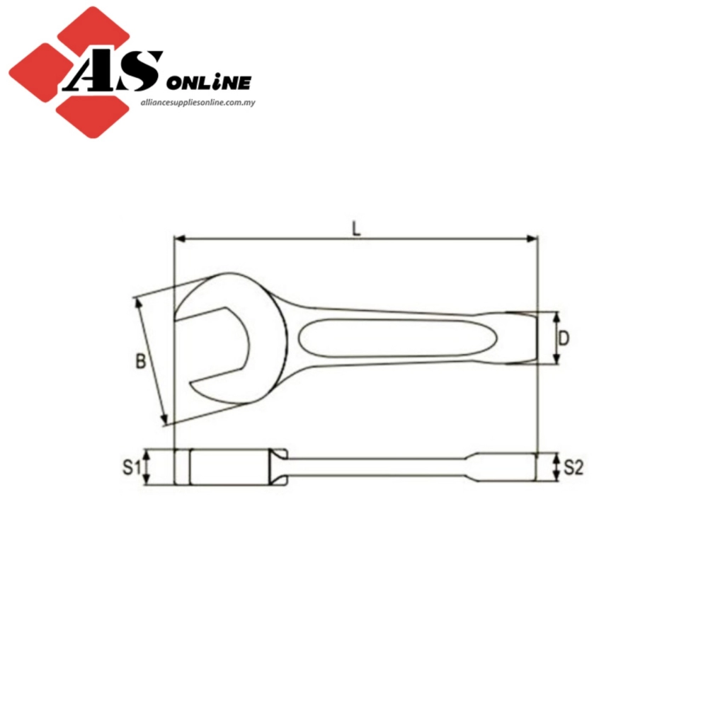 YATO Open End Impact Wrench 70mm / Model: YT-3520