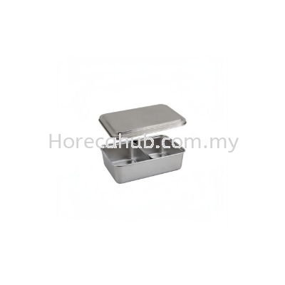 QWARE 2 COMPARTMENT STAINLESS STEEL JAPANESE CONDIMENT BOX 171002 23.6CM KITCHEN UTENSILS Johor Bahru (JB), Malaysia Supplier, Suppliers, Supply, Supplies | HORECA HUB