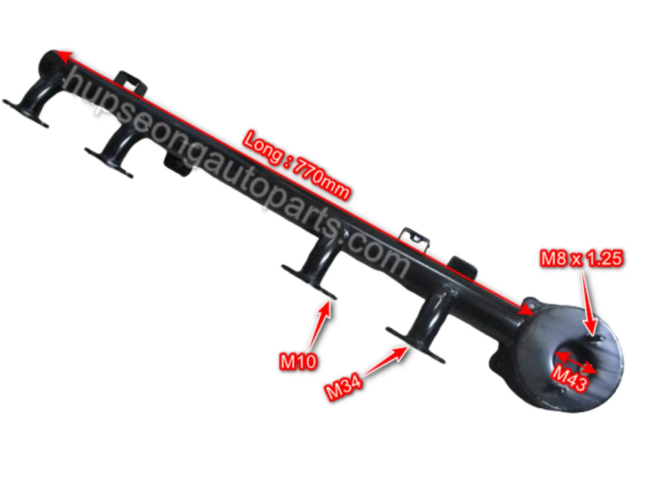 11061-96076 PE6 CWA45 WATER OUTLET PIPE (WPP-PE6-621)