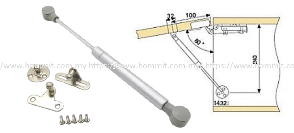 Gas Spring Flap Fittings & Stays Selangor, Malaysia, Kuala Lumpur (KL), Klang Supplier, Suppliers, Supply, Supplies | HOMMIT HARDWARE TRADING SDN. BHD.