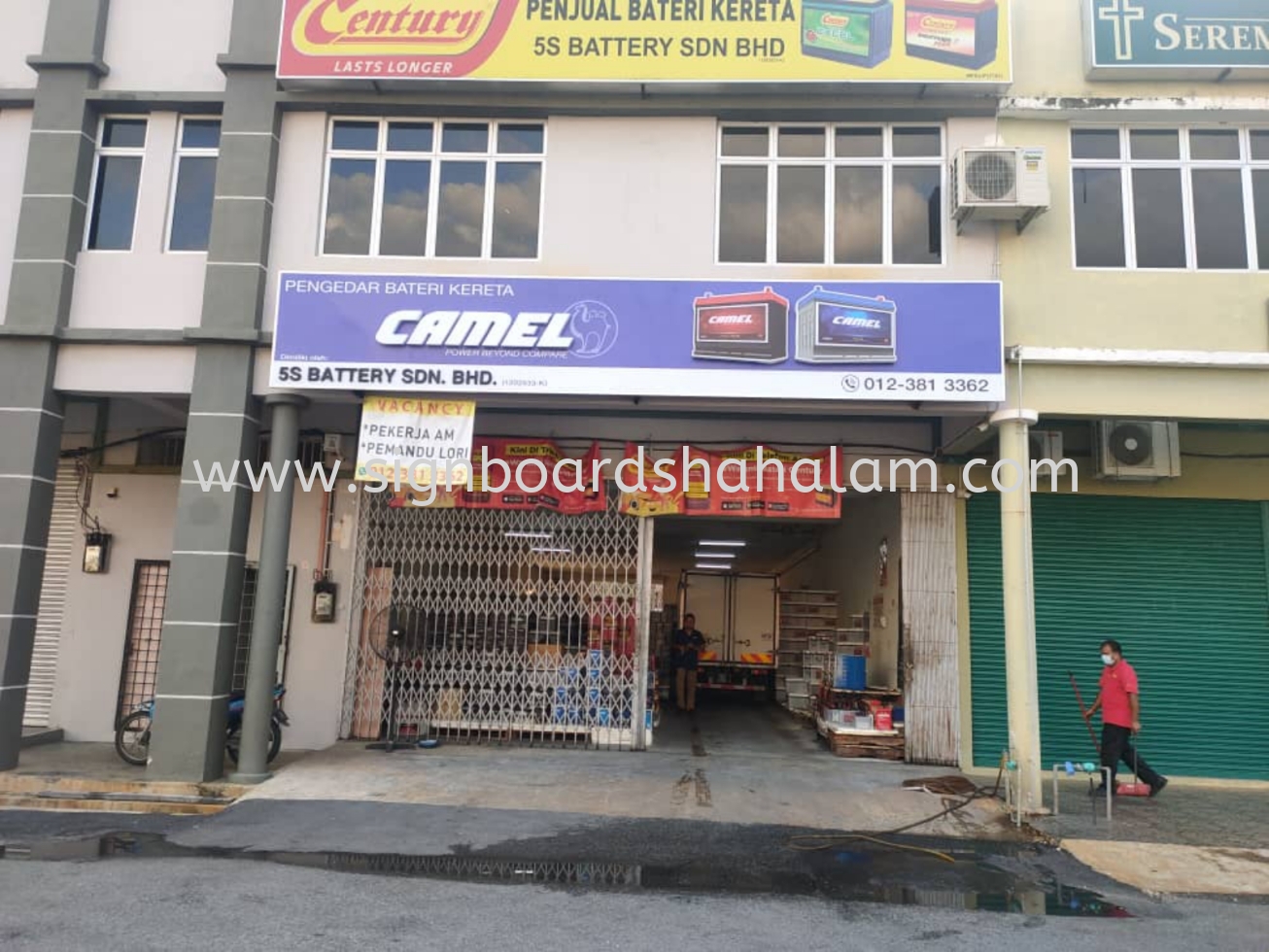 5S battery Seremban - 3D LED Box Up Signboard -Frontlit 