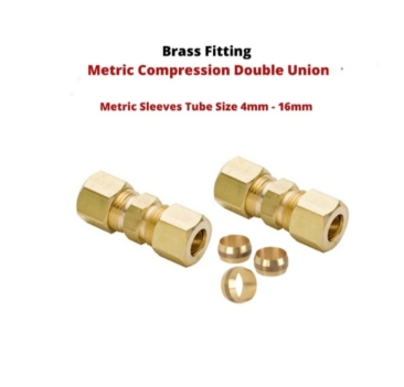 Brass Compression Double Union