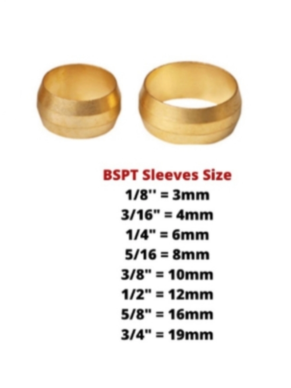 Brass Compression Sleeve