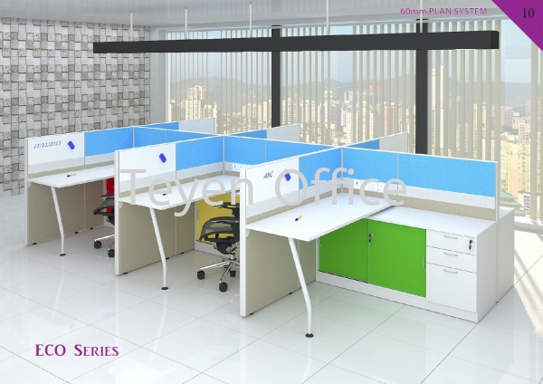 WORKSTATION EC 4515 RECTANGULAR SHAPE WITH SIDE CABINET WORKSTATION Selangor, Malaysia, Kuala Lumpur (KL), Banting Supplier, Suppliers, Supply, Supplies | TEYEN OFFICE FURNITURE SDN BHD