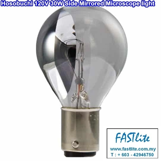 Hosobuchi 120V 30W BA15d Side Mirrored Microscope bulb