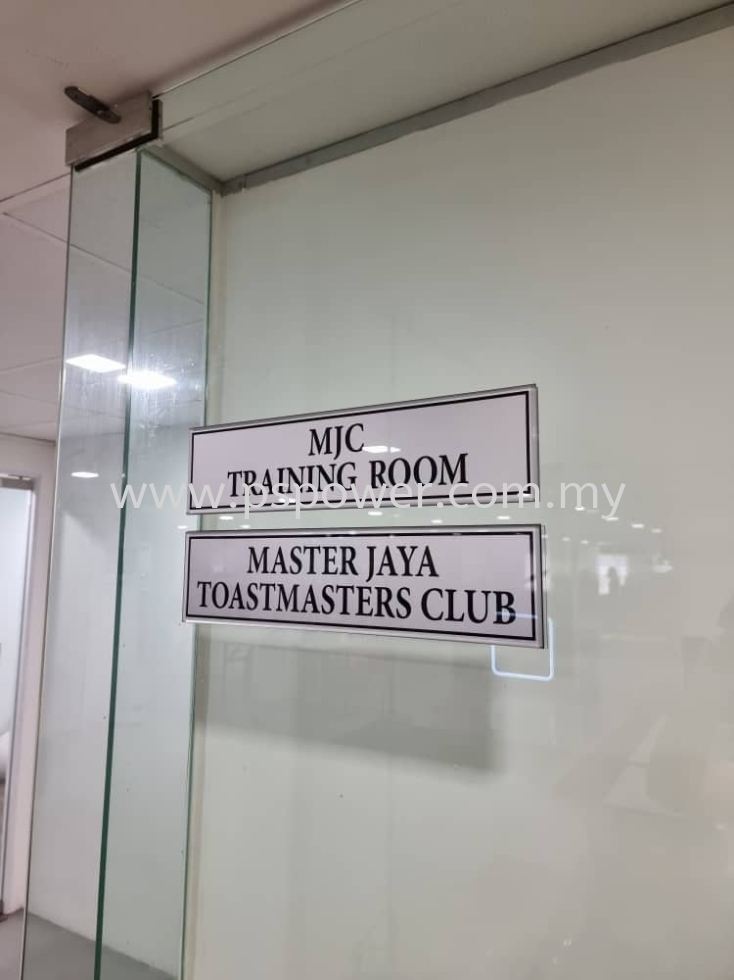 Office Glass Door Signage INDOOR SIGNAGE SIGNAGE KL, Selangor Services | PS  POWER SIGNS SDN BHD