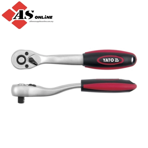 YATO Quick Release Curved Ratchet Handle, TPR 3/8'' / Model: YT-0320