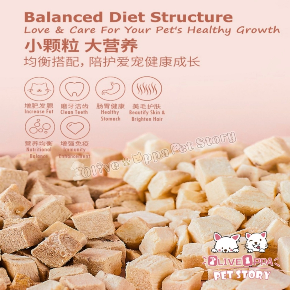 Freeze Dried Chicken Cube/Multiple Choice 500g