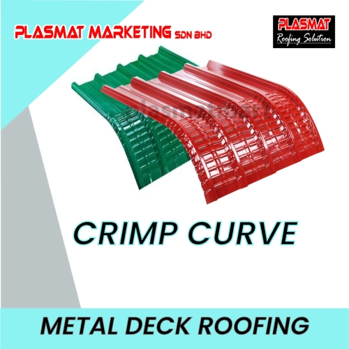 Metal Deck With Crimp Curve Awning Roofing Sheet