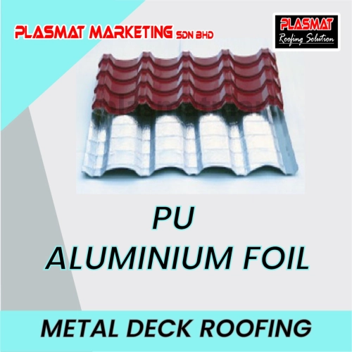 Metal Deck With PU Aluminium Foil Awning Roofing Sheet