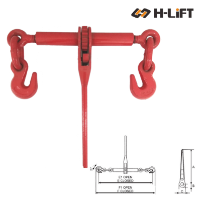 Ratchet Load Binder With Grab Hook