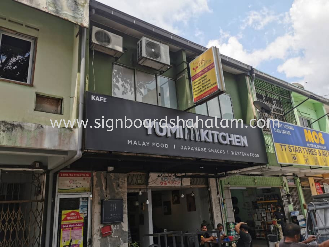 Yumi Kitchen Gombak- 3D LED Box Up Signboard -Frontlit 