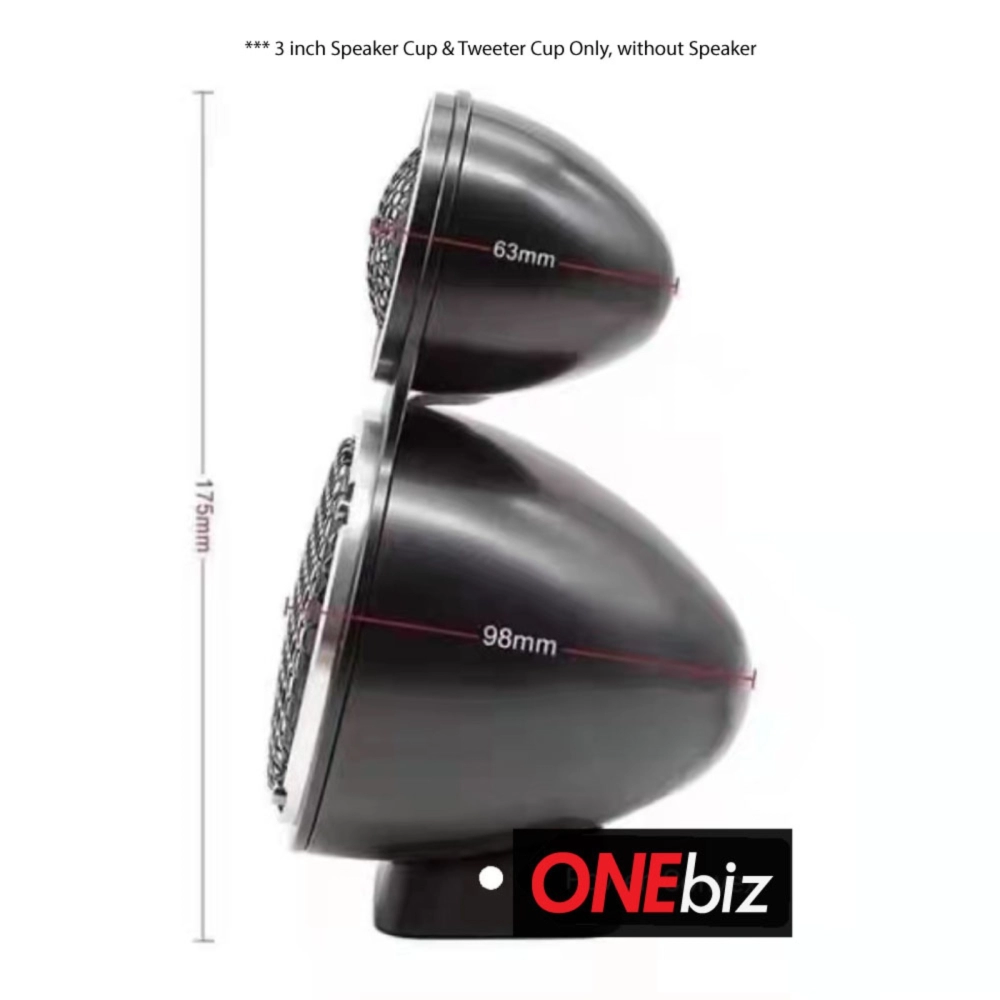 Onebiz 3 inch Speaker Cup with Tweeter Cup