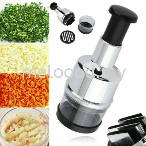 Hand Pressing Garlic Cutter Kitchen Chopper Kitchen Stainless Steel Vegetable Slicer Onion