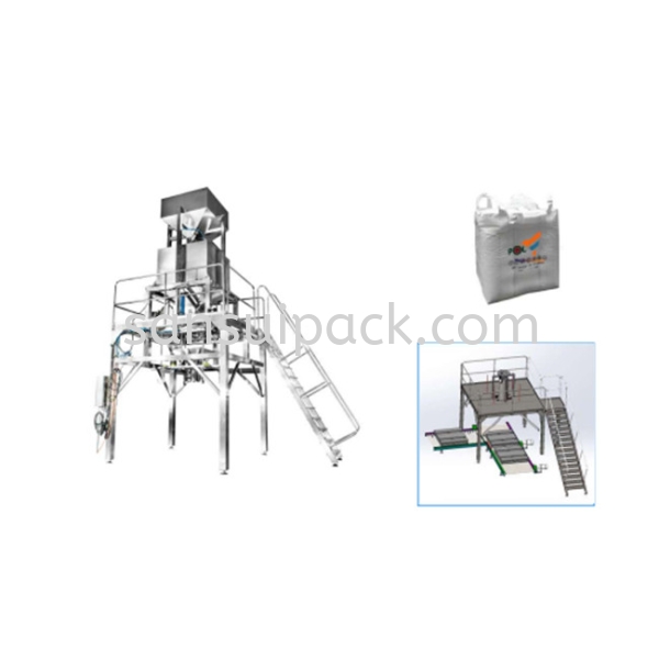 Ton Bag Weigh Filling Machine Muti Head Weighing System & Vertical Packaging Machine (Large Bag Size) Johor Bahru (JB), Malaysia, Mount Austin Industrial Label Machine, Automatic Case Sealer | San Sui Enterprise