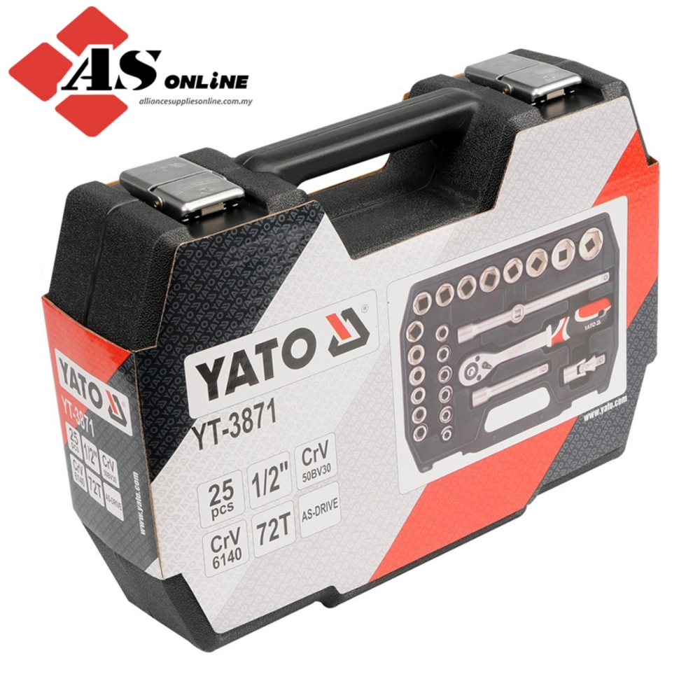 YATO Socket Set 1/2'', 20 Pcs, M / Model: YT-3869