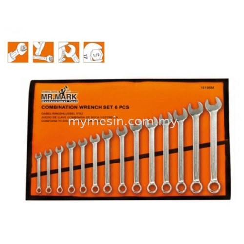 Mr Mark MK-16112M 14pcs 6-32mm Combination Spanner Set [Code: 1288]