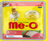 Me-O Cat Pouch Tuna Topping White Fish 80g