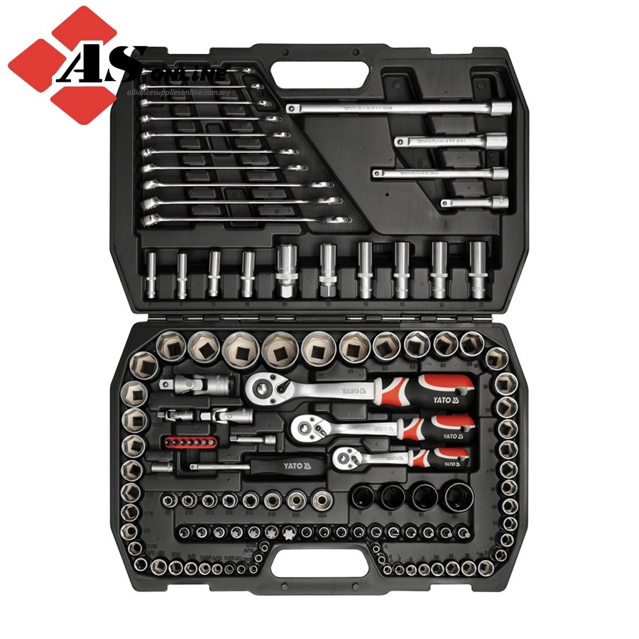 YATO Socket Set 1/2'', 120 Pcs, XL / Model: YT-3880