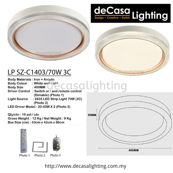 Led Ceiling Light (1403) Flat Type Ceiling Light CEILING LIGHT Selangor, Kuala Lumpur (KL), Puchong, Malaysia Supplier, Suppliers, Supply, Supplies | Decasa Lighting Sdn Bhd