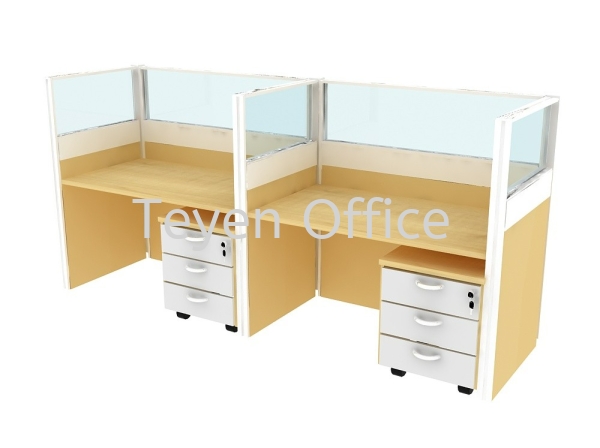 Wooden panel cluster 4 in1 RECTANGULAR SHAPE WORKSTATION Selangor, Malaysia, Kuala Lumpur (KL), Banting Supplier, Suppliers, Supply, Supplies | TEYEN OFFICE FURNITURE SDN BHD