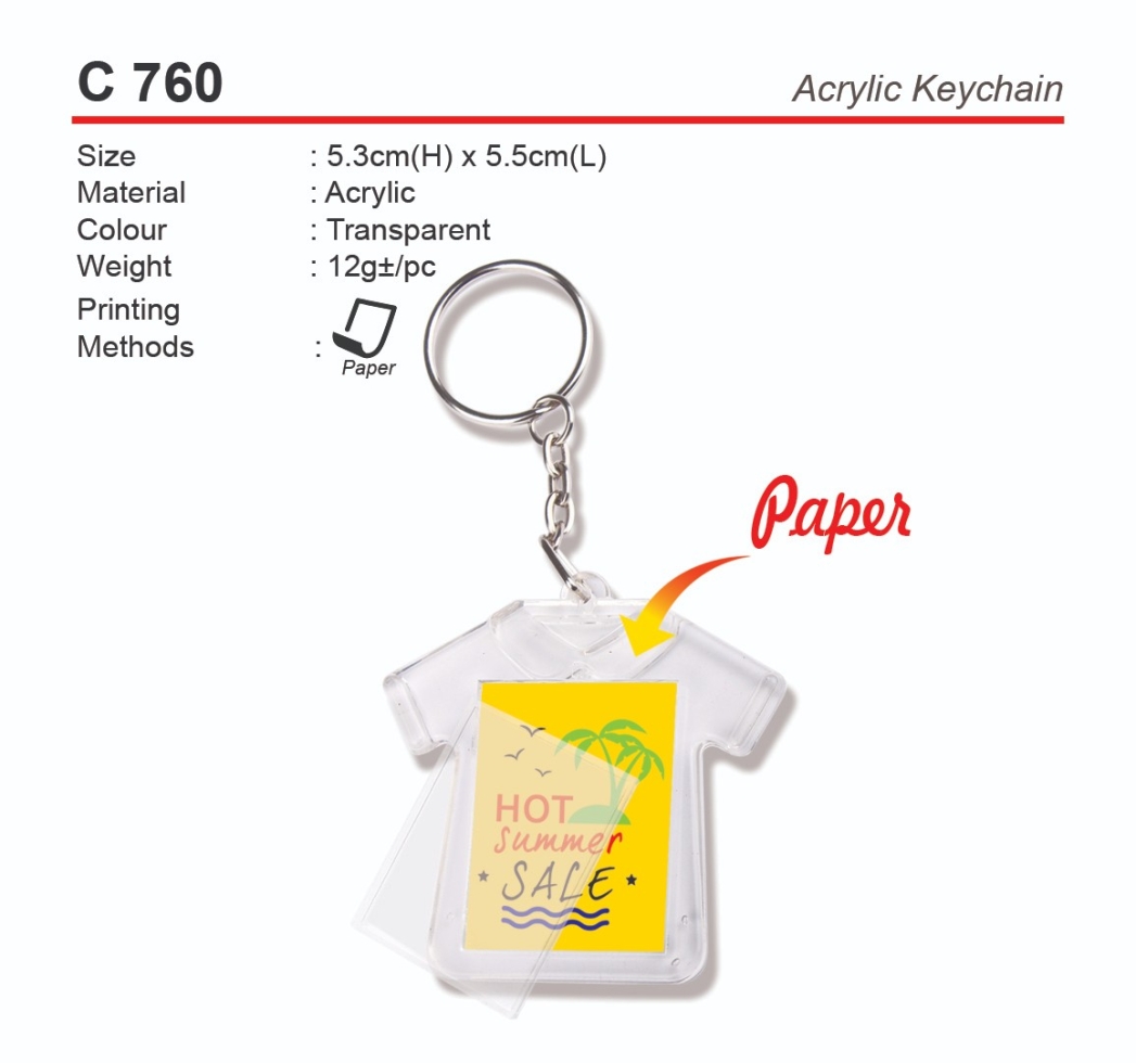 C 760 Acrylic Keychain (A)