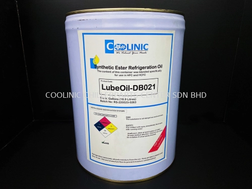 COOLINIC-LUBEOIL-DB021 Coolinic Synthetic-Ester Refrigeration Oil [5-GAL.] S/S DB-021