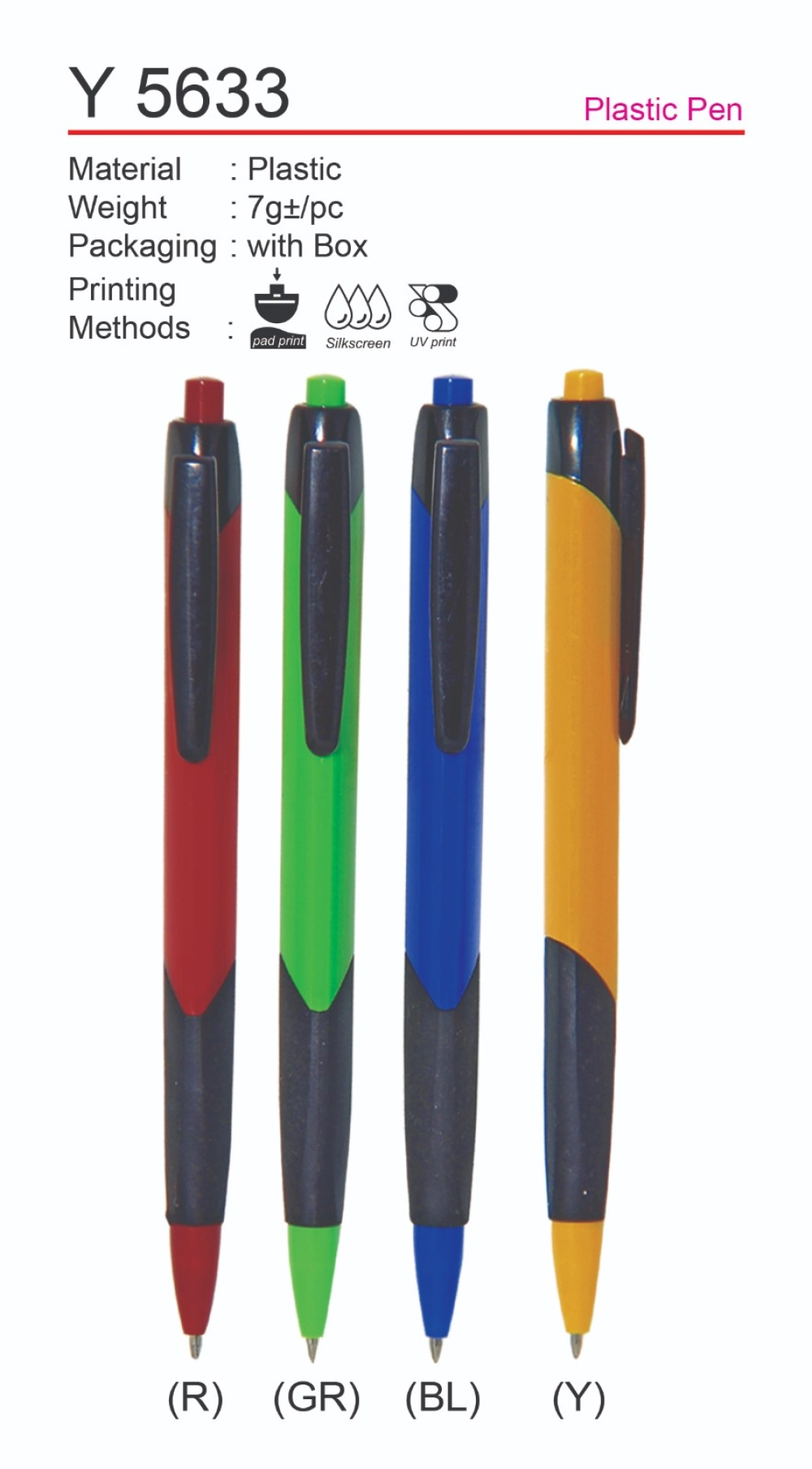 D*Y 5633 Plastic Pen
