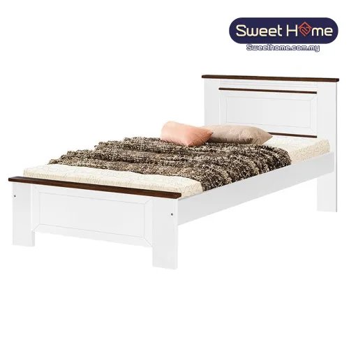  Single Super Single Wooden Bedframe CS 1211 (WHA) 3ft