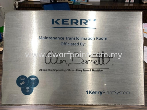 Laser engraved signature plate Engraved plague/ cnc engraved Pvc board Johor Bahru (JB), Malaysia, Mount Austin, Desa Jaya Supplier, Manufacturer, Supply, Supplies | Dwarf Point Sdn Bhd