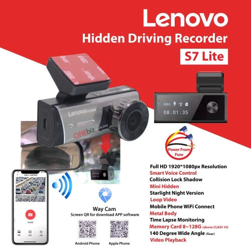 Lenovo S7 Lite Hidden Driving Recorder