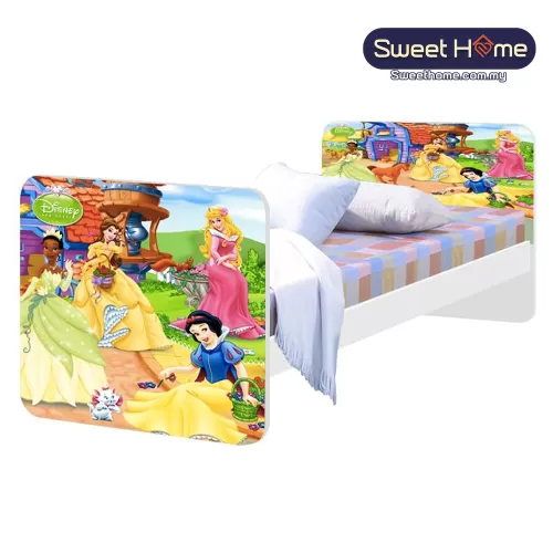  Kids Bed Single Super Single  Wooden Bedframe ATN 8247 (WH) 3ft 3.5ft