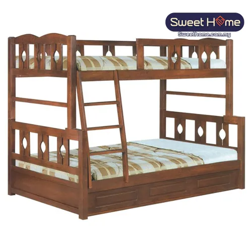   Single Super Single  Wooden Double Decker Bedframe 3ft 3.5ft