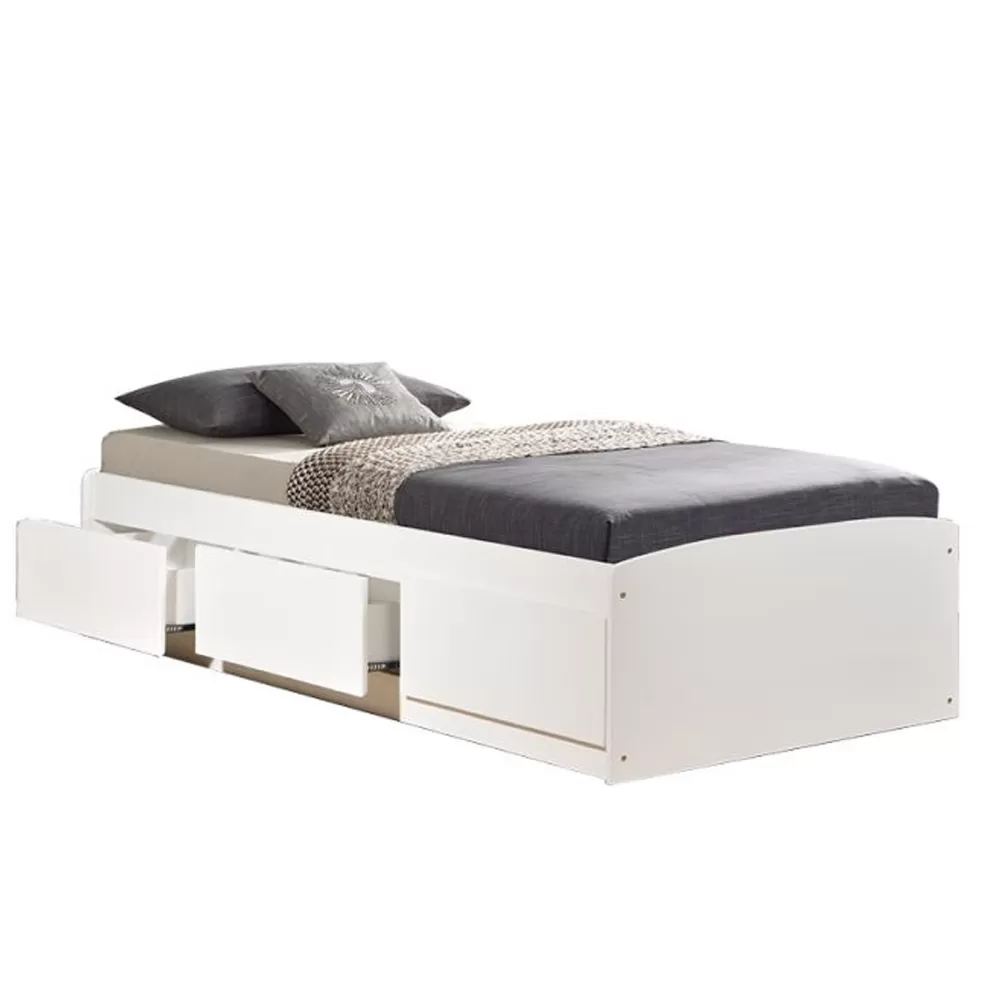  Single Super Single Wooden Divan Bedframe CS 3238 (WH) 3ft