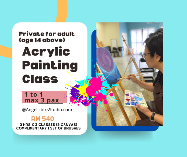 Private Painting Class Weekly Private Workshop Kuala Lumpur (KL), Malaysia, Selangor, Danau Desa Class, Lesson, Workshop | Angelicioxs Studio